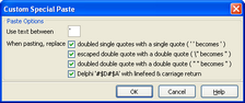 Special Paste, options dialog